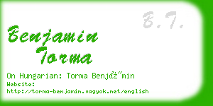 benjamin torma business card